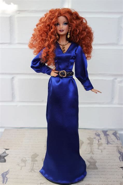 The Barbie Look City Shine Purple Dress Beautiful Barbie Dolls Gowns Of Elegance Barbie Dolls