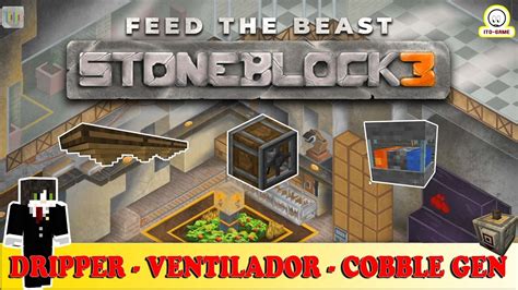 Ftb Stoneblock Dripper Generador De Adoquin Ventilador