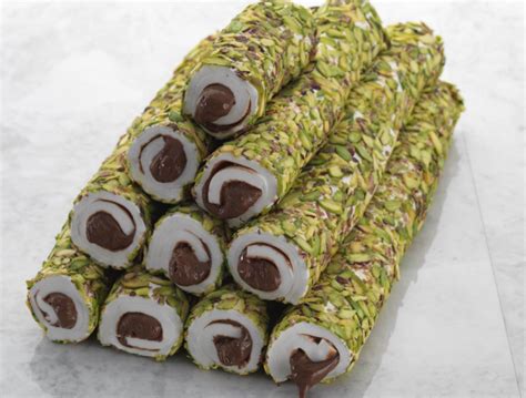 Pistachio Coated Chocolate Turkish Delight 500 Gr 17 6 Oz Turkish