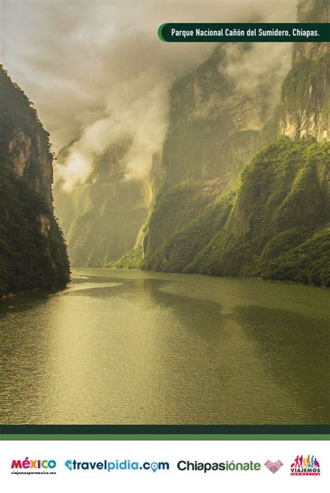 Uno de los iconos del estado de Chiapas es el Cañón del sumidero ahí