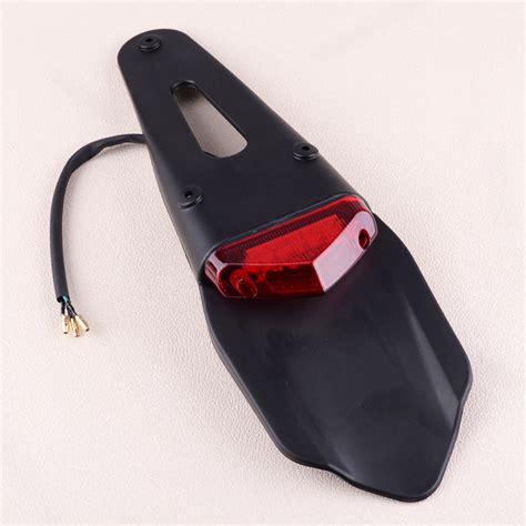 Dwcx 12v Universal Abs Motorcycle Led Rear Fender Tail Stop Brake Lamp