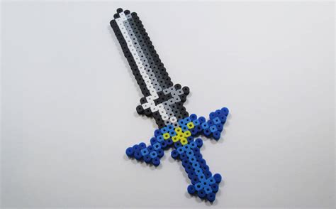 Master Sword Perler Bead Art Zelda Perler Wall Art Etsy