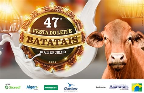 Contagem regressiva faltam 50 dias para a 47ª Festa do Leite de Batatais