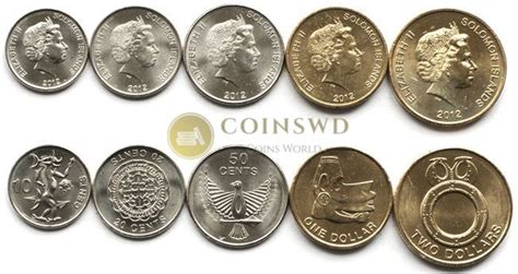 Solomon Islands 5 coins set 2012 (# 256-1 )