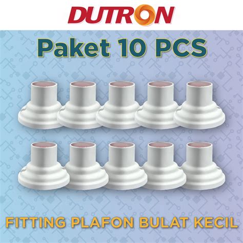 Jual DUTRON Paket 10 Pcs Fitting Plafon Bulat Shopee Indonesia