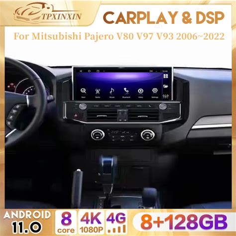 Din Carplay Android Auto Car Radio For Mitsubishi Pajero V