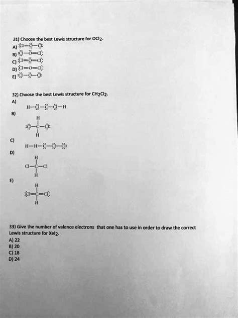 Lewis Dot Structure For Ch Cl