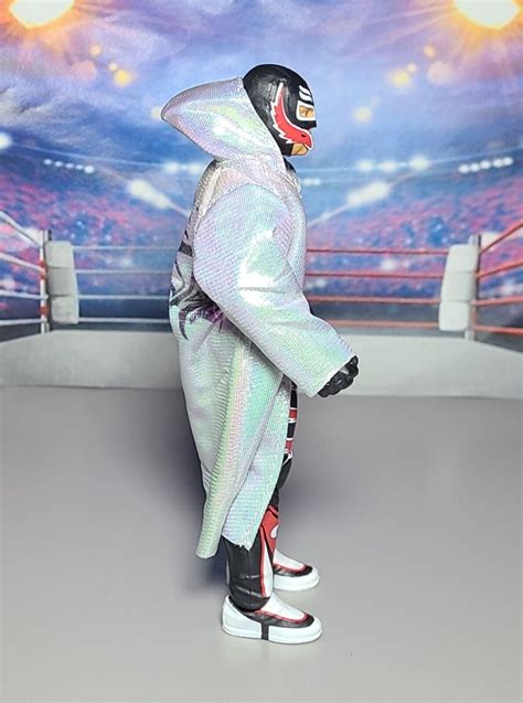 Wwe Wrestling Mattel Elite Legends Series Rey Mysterio Figure Robe