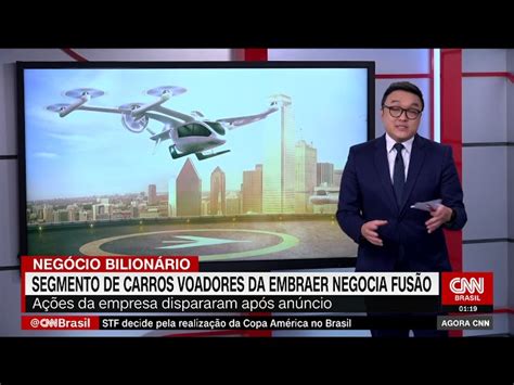 Embraer Negocia Fus O Da Subsidi Ria Eve E A Es Disparam Cnn Brasil