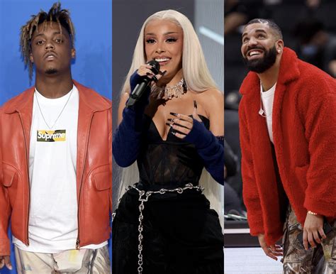 Drake Doja Cat And Juice Wrld Dominate Spotify Wrapped 2021s Most