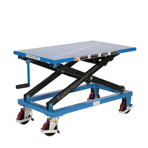 Table élévatrice manuel 150 kg Espace Equipement