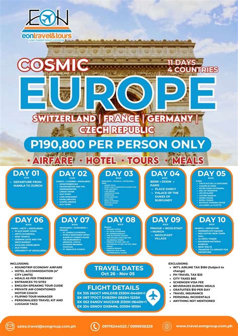 Europe Tours – Eon Travel & Tours