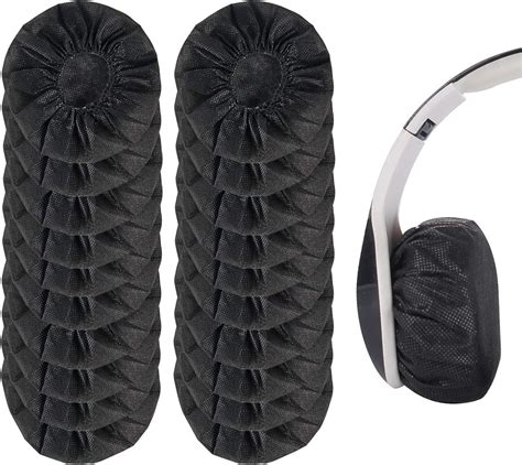 Yizhet 100 Pieces Headphone Earpad Covers Disposable Non Woven Fabric Headphone Coversheadset