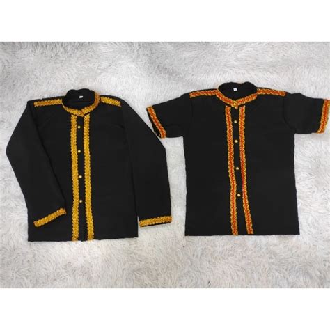 Baju Tradisi Sabah Kadazan Dusun Lelaki Set Bapa Dan Anak Baju Etnik