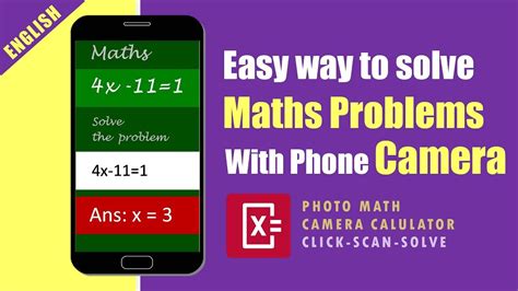 Easy Way To Solve Maths Problems Photo Math Camera Calculator