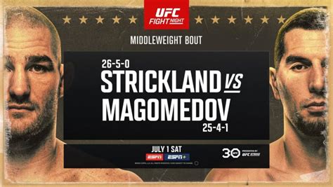 UFC On ESPN 48: Sean Strickland Looks To Derail The Hype