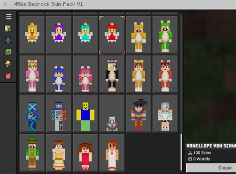 45625w's Bedrock Skin Pack V1.2 Minecraft Mod