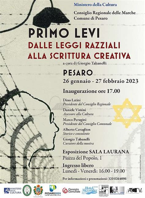 Comune Di Pesaro Primo Levi Dalle Leggi Razziali Alla Scrittura Creativa