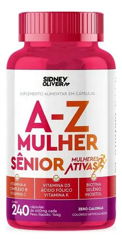 Suplemento en 240 cápsulas Sidney Oliveira Suplementos Alimentares A Z