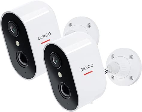 DEKCO Security Camera Outdoor Battery Operated Wireless CCTV Camera