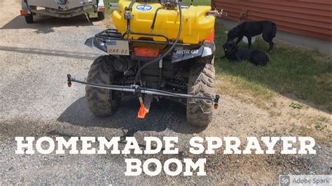 Homemade ATV Tank Sprayer Boom YouTube