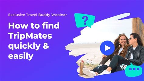 How To Find The Perfect Travel Buddies I Travel Talk Youtube