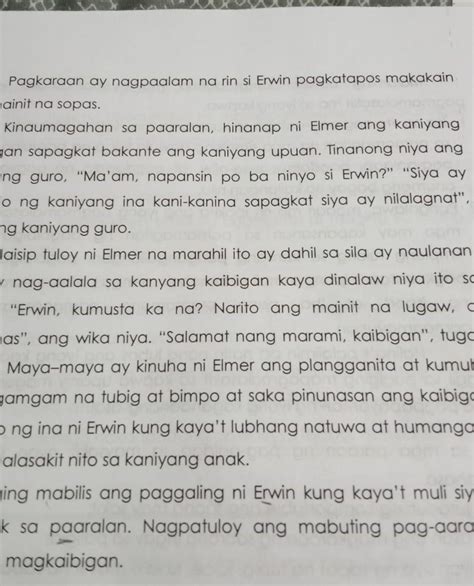 Gawain Sa Pagkatuto Biang 2 Sagutin Ang Sumusunod Na Mga Katanungan