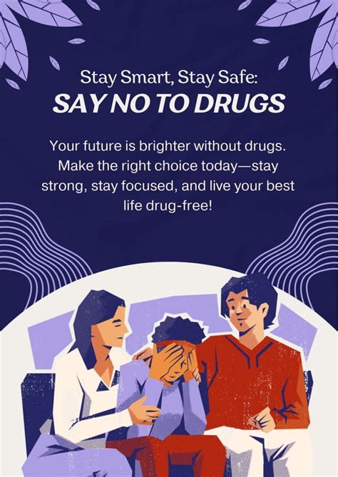 Free Printable Custom Drug Awareness Poster Templates Canva