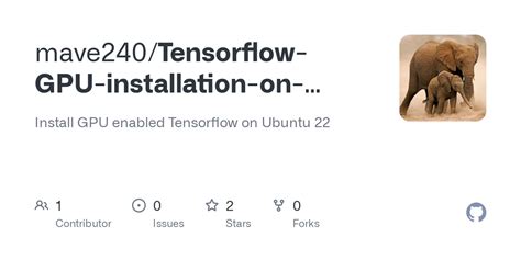 Github Mave Tensorflow Gpu Installation On Ubuntu Install Gpu