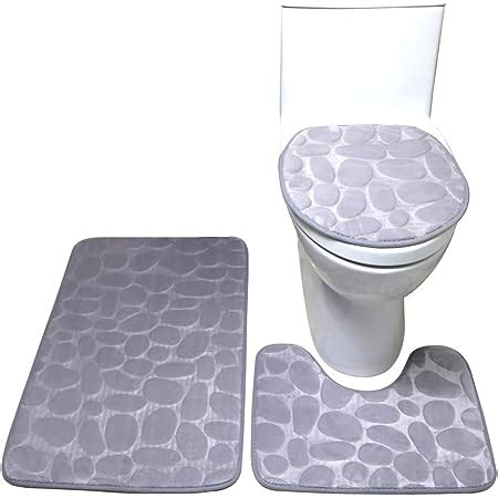 Meryado Juego De Funda Para Asiento De Inodoro Y Tapete Ultra Suaves Y