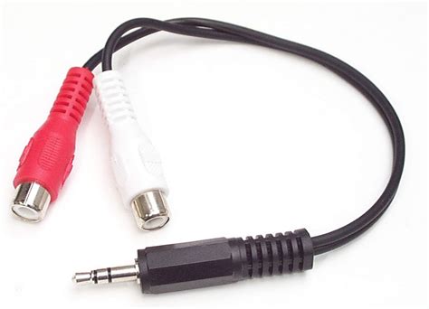 Startech C Ble Adaptateur Audio Mini Jack Mm M Le Vers X Rca