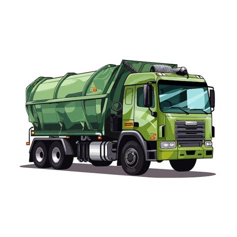 Premium Vector Garbage Truck Icon