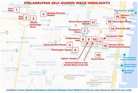 Map Of Downtown Philadelphia Printable