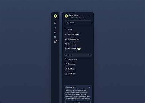 side navbar behance