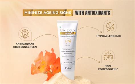 Brinton Uv Doux Gold Silicone Sunscreen Gel Spf Pa Enriched With