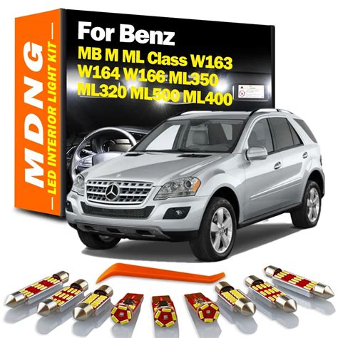 Mdng Canbus Car Led Interior Light Kit For Mercedes Benz Mb M Ml Class W163 W164 W166 Ml350