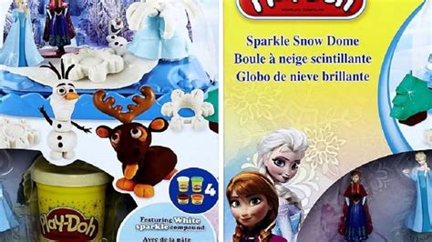 Disney Frozen Play Doh Sparkle Snow Dome Youtube