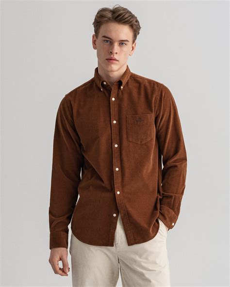 Gant Mens Regular Fit Corduroy Shirt 3017170 Gant