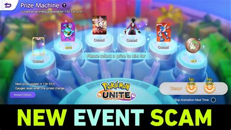 I Got All Items New Prize Machine Scam In Pokemon Unite New