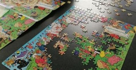 familienamiddag samen puzzelen ism wzc hof ter veldeken gezinsbond