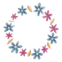 Design Png E Svg De Coroa De Flores Em Aquarela Para Camisetas