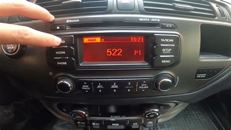 How To Change Radio Frequency In Kia Rio III 2011 2016 Switch