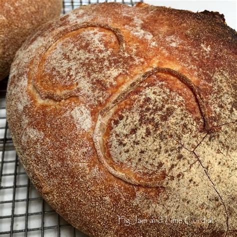 Monogrammed Sourdough Loaves Fig Jam And Lime Cordial