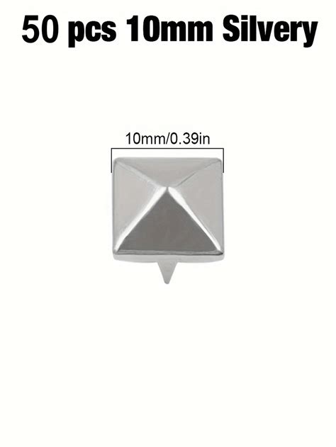 Pieces Square Pyramid Studs For Clothing Bag Leather Shoes Punk Rock