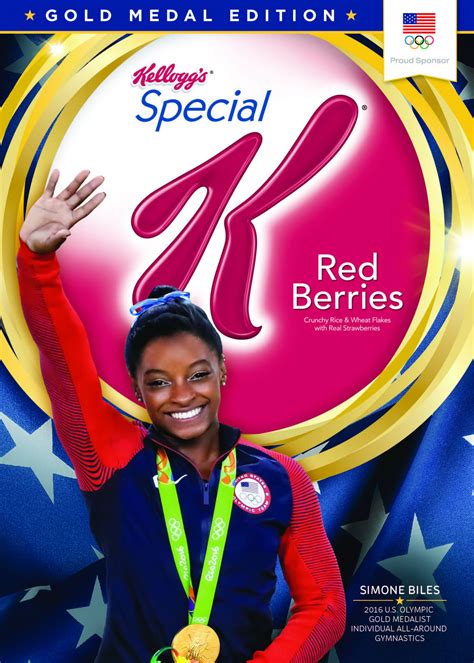 Simone Biles Team Usa Gymnasts To Be Featured On Kellogg S Boxes