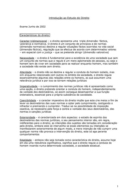 Introdu E E O Ao Estudo Do Direito Final Introdu O Ao