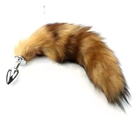 Plug Anal Grande Cauda Rabo Raposa Marrom A O Metal Bdsm Pet Mercadolivre