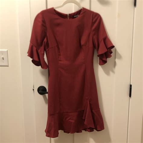 Gianni Bini Dark Redburgundy Dress Gem