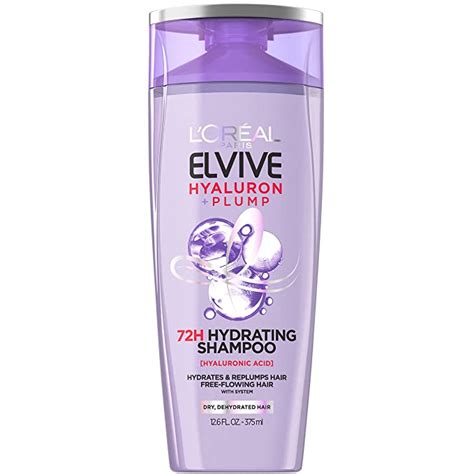 Loreal Paris Elvive Hyaluron Plump Hydrating Shampoo For Dehydrated Dry Hair Infused With