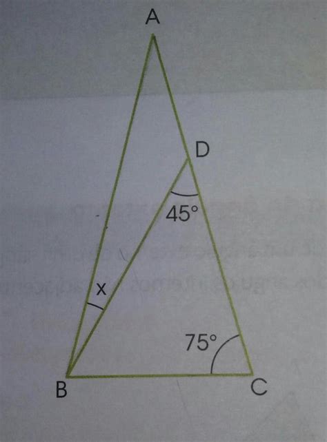 Na Figura Abaixo O Triângulo Abc é Isósceles De Base Bc Calcule O Valor De X Br